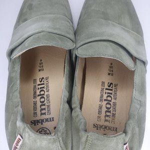 Mobils Orleane Loafer Leather Velvet Slip-On Ergonomic Comfort Size 8 Like New